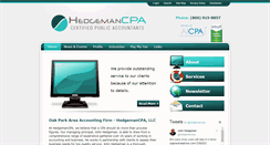 Desktop Screenshot of hedgemancpa.com